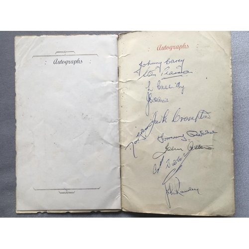28A - 51/52 Manchester United League Champions Signed Football Menu: Celebration dinner held at the Midlan... 