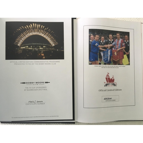 33 - 2000 + 2012 Hardback FA Cup Final Football Programmes: 2000 Chelsea v Aston Villa has a limited edit... 