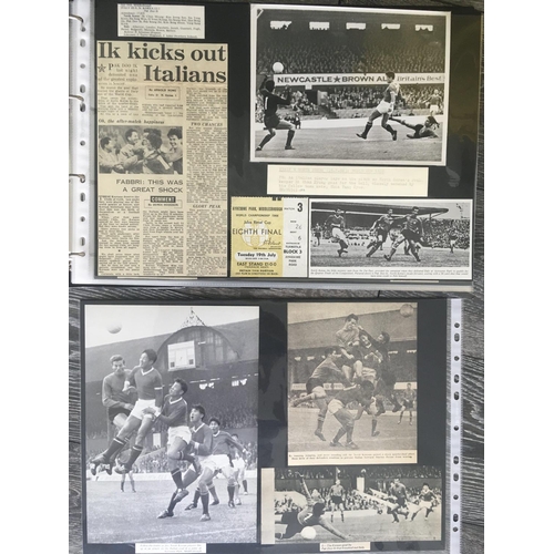 56 - LOT OF THE DAY 1966 World Cup Football Memorabilia Scrapbook: Must view incredible insight into the ... 