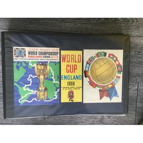 56 - LOT OF THE DAY 1966 World Cup Football Memorabilia Scrapbook: Must view incredible insight into the ... 