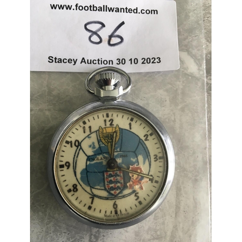 86 - 1966 World Cup Willie Stopwatch: Features a ball with the words England 1966 and 3 Lions to centre. ... 