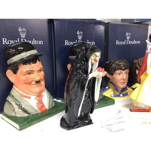 1279 - A collection of mostly boxed Royal Doulton porcelain figures including Disney Villains collection, L... 