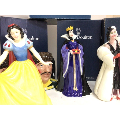 1279 - A collection of mostly boxed Royal Doulton porcelain figures including Disney Villains collection, L... 