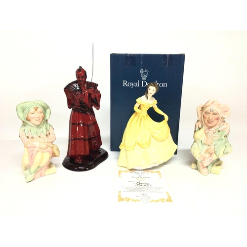 1280 - A collection of limited edition Royal Doulton porcelain figures including a boxed Disney Belle figur... 