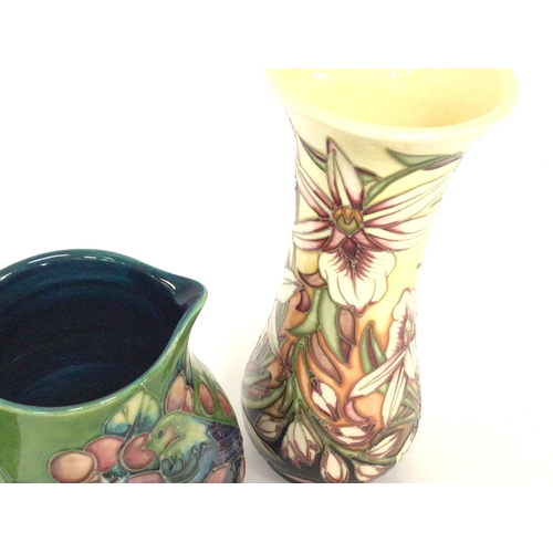 1289 - A collection of Moorcroft vases including a limited to 350 vase designed by Shirley Hayes. Heights r... 