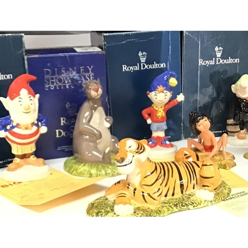 1292 - A collection of Royal Doulton figures including Noddy, The Jungle Book etc. Some boxed. No obvious d... 