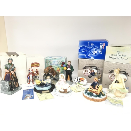 1323 - A collection of Royal Doulton figures including The Centurion HN2726, Impressions sunrise HN 4199, L... 