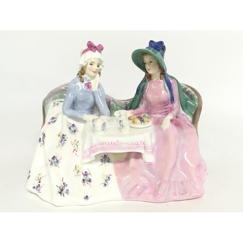 1345 - Mid 20th Century Royal Doulton porcelain figure, Afternoon Tea HN 1747