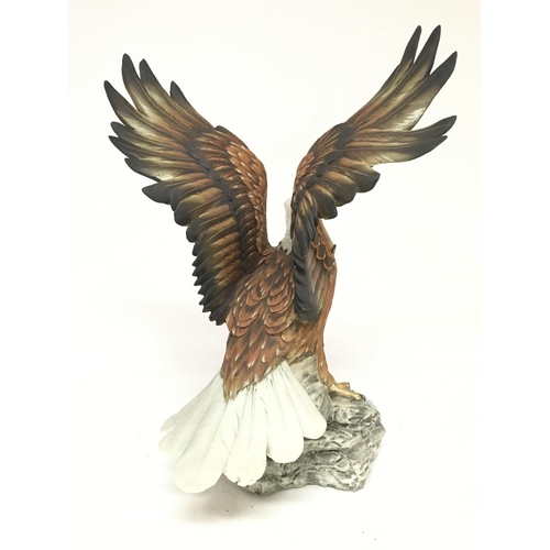 1360 - Capodimonte Aguila Bellini Bald Eagle porcelain figure, 35cm tall. no obvious damage postage categor... 