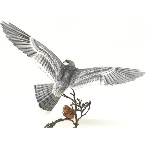 1363 - Danbury Mint The Peregrine Falcon figurine. 29cm tall. No obvious damage Postage category D