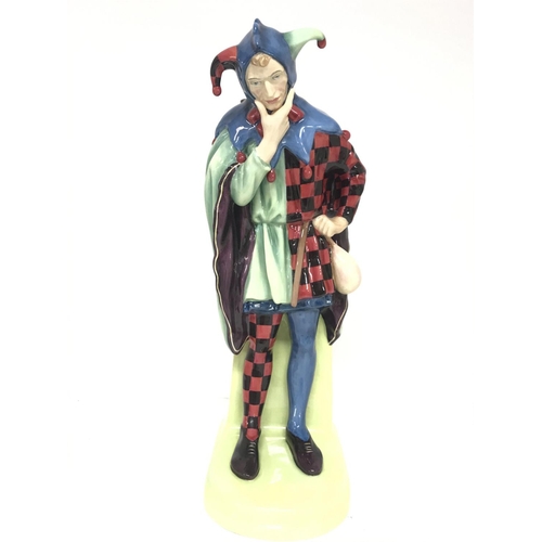 1385 - A limited edition of 85 Royal Doulton figure Jack Point HN3925 with COA and Capo De Monte jugs. No o... 