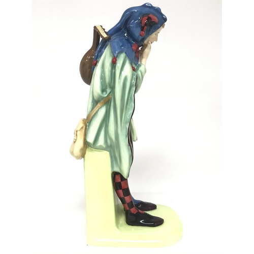 1385 - A limited edition of 85 Royal Doulton figure Jack Point HN3925 with COA and Capo De Monte jugs. No o... 