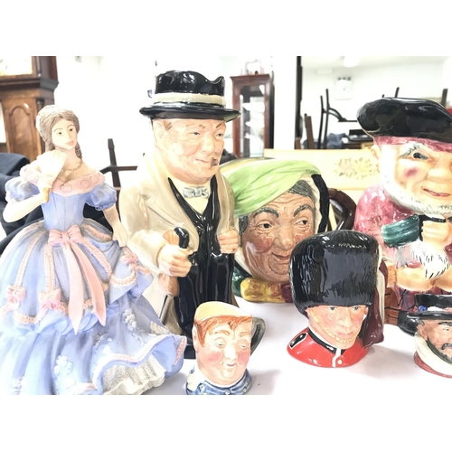 1518 - A collection of Royal Doulton & Shorter character jugs including Winston Churchill, Limited edition ... 