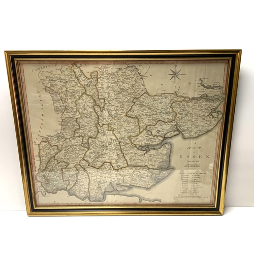 1831 - A Gilt framed J.Cary Map of Essex, 1805. 58cm x 48cm. (D)