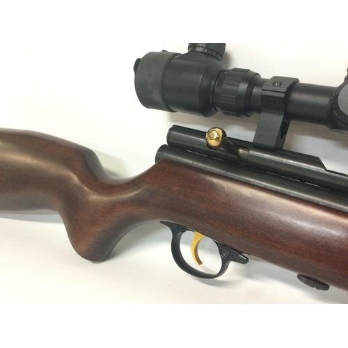 1930 - A SMK 5.5mm/.22 calibre bolt action air rifle with oversized double gun hard case