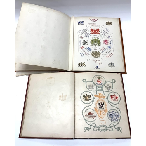 1955 - The Lincoln Crest and Monogram Album, Fourth Edition, complete book. C.1900. Together with The Victo... 