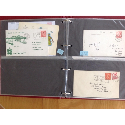 1961 - WW2 Channel Island collection in 2 albums. One album of covers and cards (about 40) mainly WW2 First... 