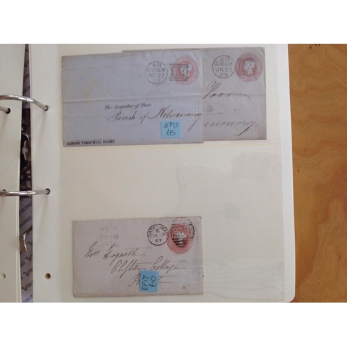 1962 - 2 albums of GB Postal stationery envelopes, used, unused and first day. All reigns about 160 items. ... 