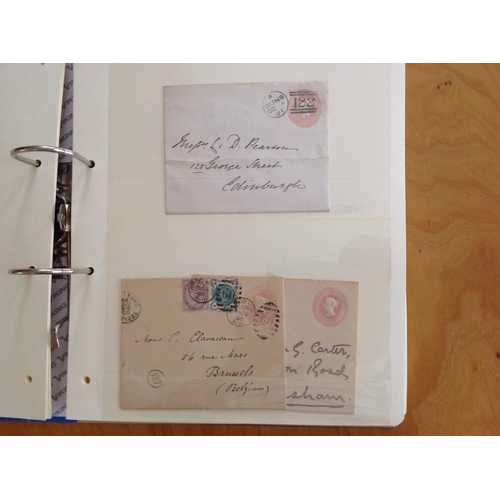 1962 - 2 albums of GB Postal stationery envelopes, used, unused and first day. All reigns about 160 items. ... 