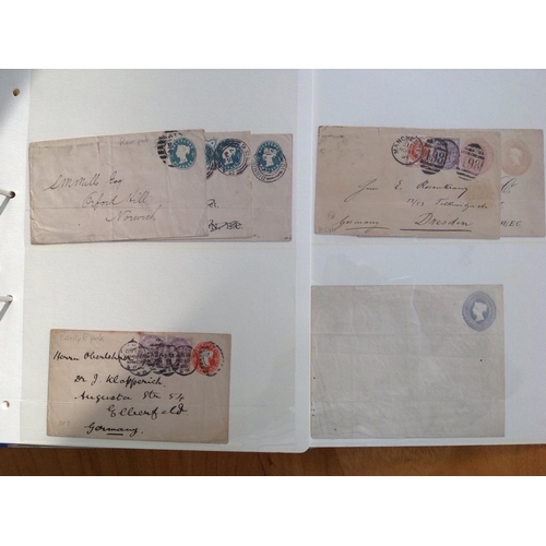 1962 - 2 albums of GB Postal stationery envelopes, used, unused and first day. All reigns about 160 items. ... 