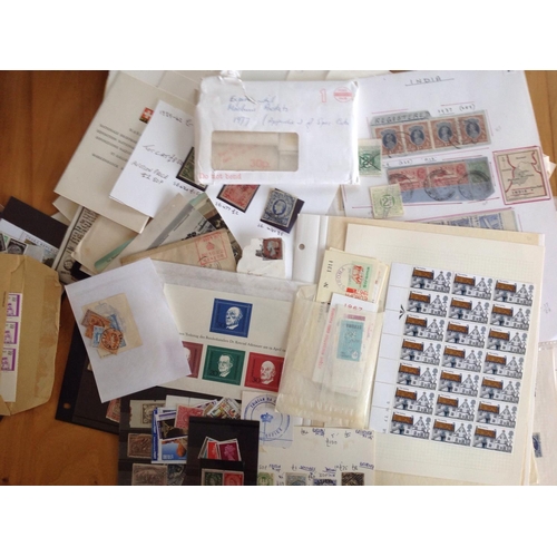 1963 - Large Glory Box of album pages and stock cards. Much GB QE2 stamps (definitives and commems, used an... 