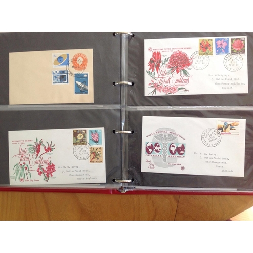 1967 - 7 albums of Australia (including A.A.T. and Christmas Island) FDCs from 1937 to 2005. Approximately ... 