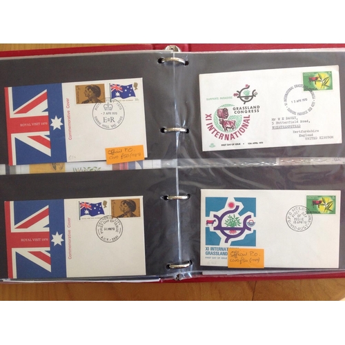 1967 - 7 albums of Australia (including A.A.T. and Christmas Island) FDCs from 1937 to 2005. Approximately ... 