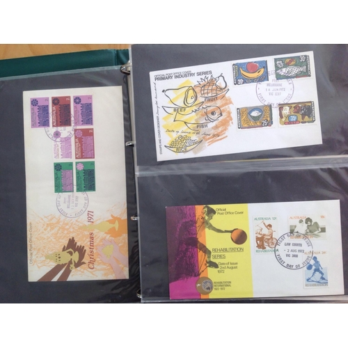 1967 - 7 albums of Australia (including A.A.T. and Christmas Island) FDCs from 1937 to 2005. Approximately ... 