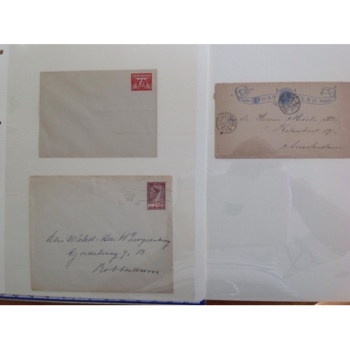 1968 - Lever-arch File of Postal Stationery for Holland (from 1871) - about 100 items plus H & G catalogue ... 