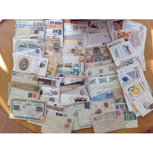 1969 - Shoebox full, includes WW1 and WW2 Field Post Office and Army Post Office envelopes (some with conte... 