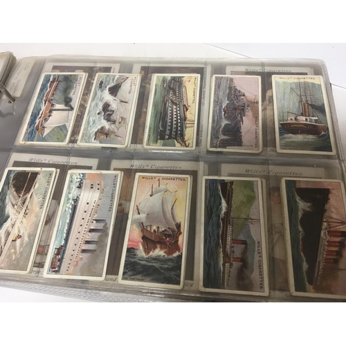 1987 - A well presented album of sets of cigarette cards predominantly Wills mixed sets from 1911 Celebrate... 