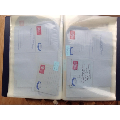 1997 - 2 blue albums of GB Air Letters unused and used (including First Day of Issue) From the first airlet... 