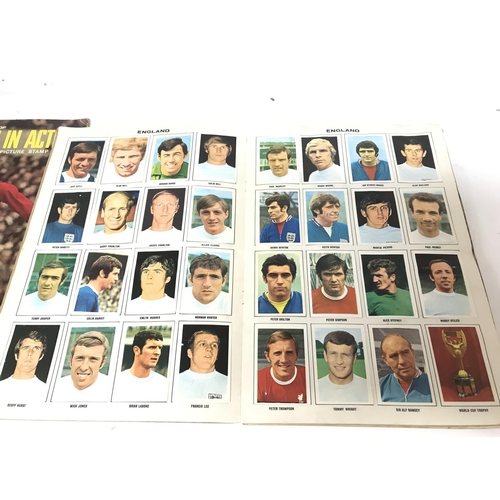 2020 - Vintage Arsenal 1957-58 programme and complete Soccer Stars sticker books. Postage category B