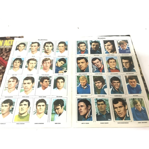 2020 - Vintage Arsenal 1957-58 programme and complete Soccer Stars sticker books. Postage category B