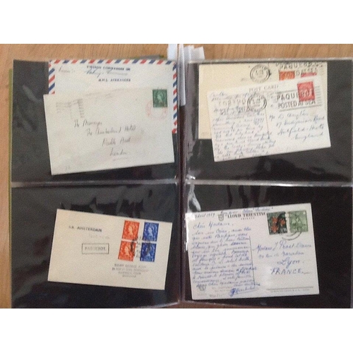 2030 - WITHDRAWN - One green album of covers and cards (about 230) relating to Shipping. (1). NO RESERVE