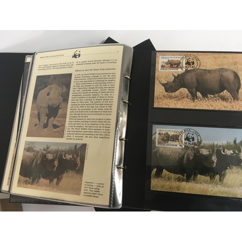 2035 - Two albums of world Wild Life Fund stamp covers with information sheets. (2)