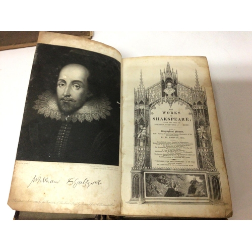 2038 - An early Shakespeare book along with a 19th century book Earl of Beaconsfield and works by Charles D... 