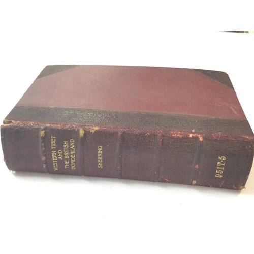 2044 - A leather bound copy of Western Tibet And The British Borderland, postage category B