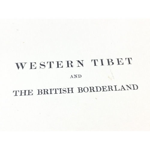 2044 - A leather bound copy of Western Tibet And The British Borderland, postage category B