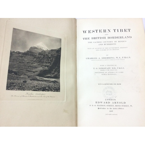 2044 - A leather bound copy of Western Tibet And The British Borderland, postage category B