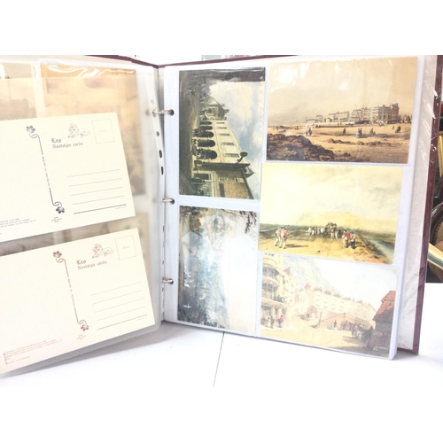 2048 - A collection of vintage British postcards including photos and sketches of the country side, sea sid... 