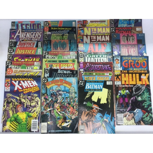 2050 - A collection of vintage Marvel and DC comics. Shipping category D.