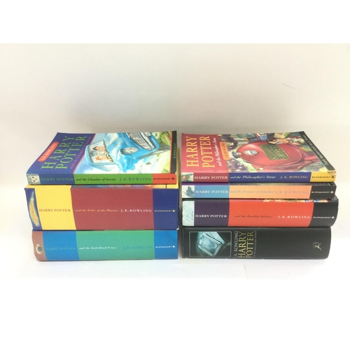 2052 - Seven Harry Potter books including first editions. Shipping category C.