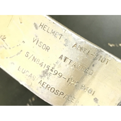 1701 - A Northern Ireland Riot Helmet, postage cat C