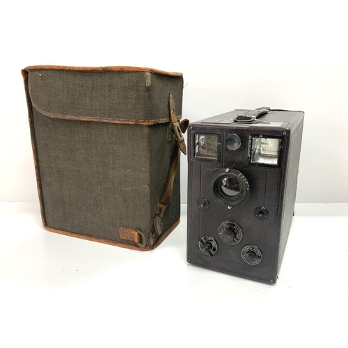 899 - Vintage Box camera W.Roussel Paris Anastigmat Series II