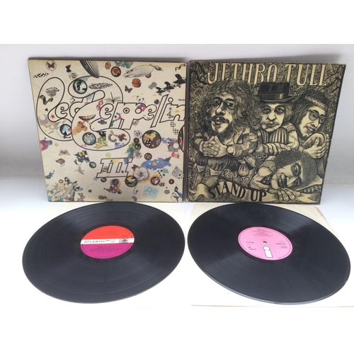 108 - Two early UK pressings of LPs comprising 'Led Zeppelin III' and 'Stand Up' by Jethro Tull. Both Ex.