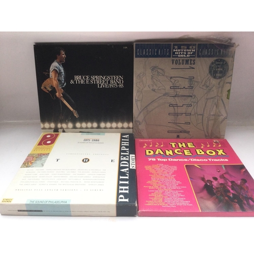 113 - Four vinyl box sets comprising 'Bruce Springsteen & The E Street Band Live 1975-85', '15 Years Of Ph... 