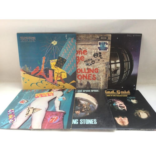 117 - Seventeen Rolling Stones and related LPs and 12inch singles comprising 'High Tide And Green Grass', ... 