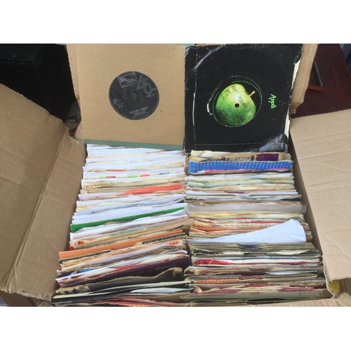 131 - Two boxes of 7inch singles by various artists from the 1960s onwards.