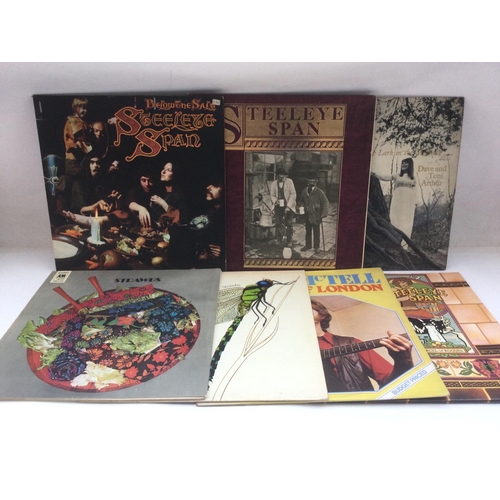 28 - Sixteen folk rock LPs by various artists including Strawbs, Steeleye Span, Robin and Barry Dransfiel... 